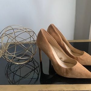 Brown Suede Zara Pumps